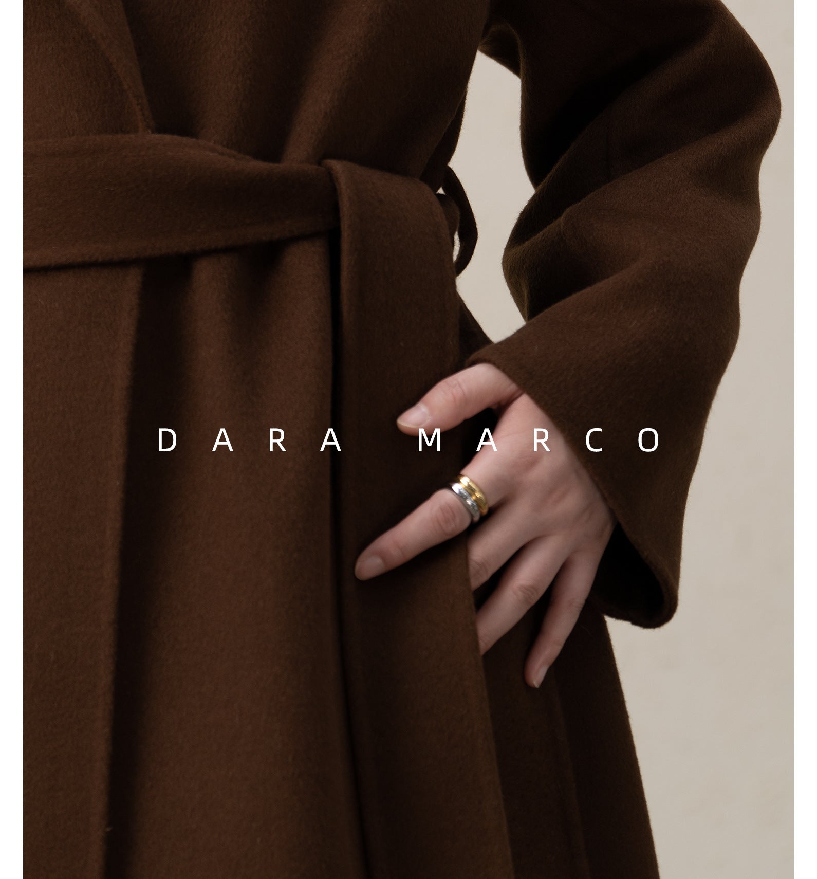 Premium Cashmere Wool Coat – Long Suit Collar Double-Sided Outerwear - Sainiya Eco Wear