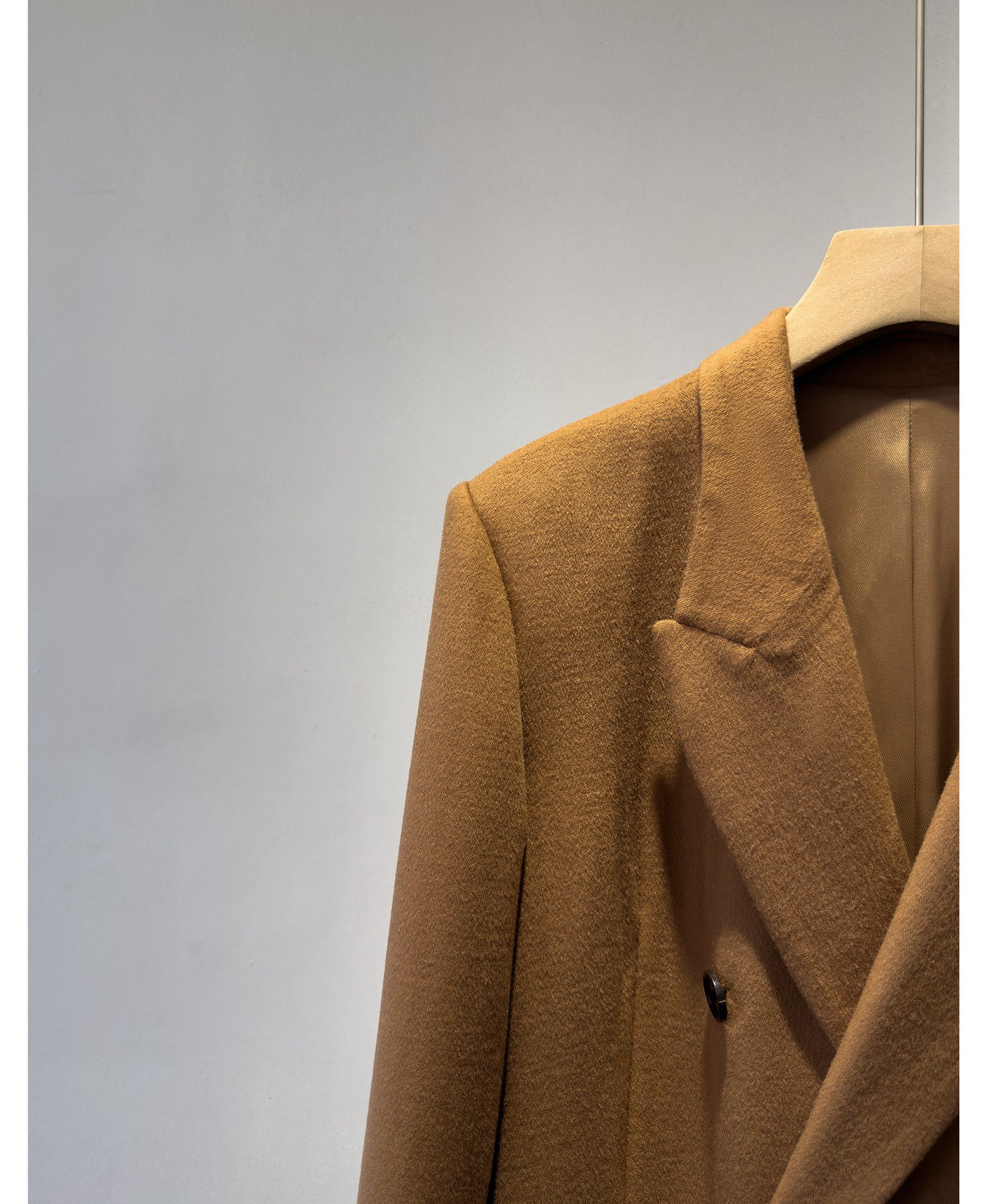 women double breasted wool blazer