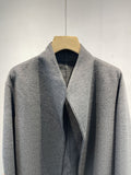 reversible cashmere blend short coat