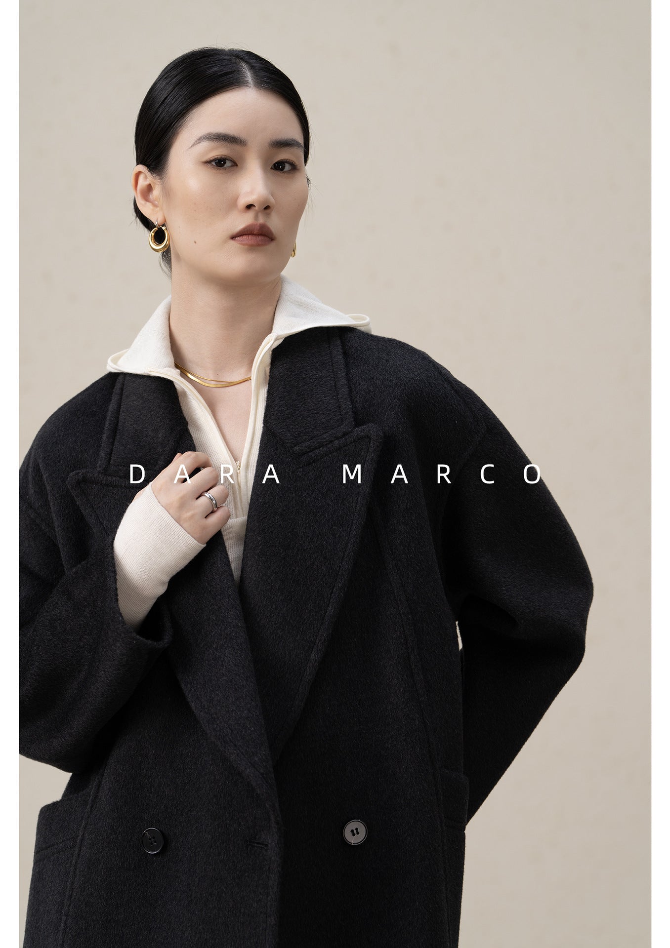 Reversible Cashmere Coat for Women | Mid-Length Silk Blend - Sainiya Eco Wear