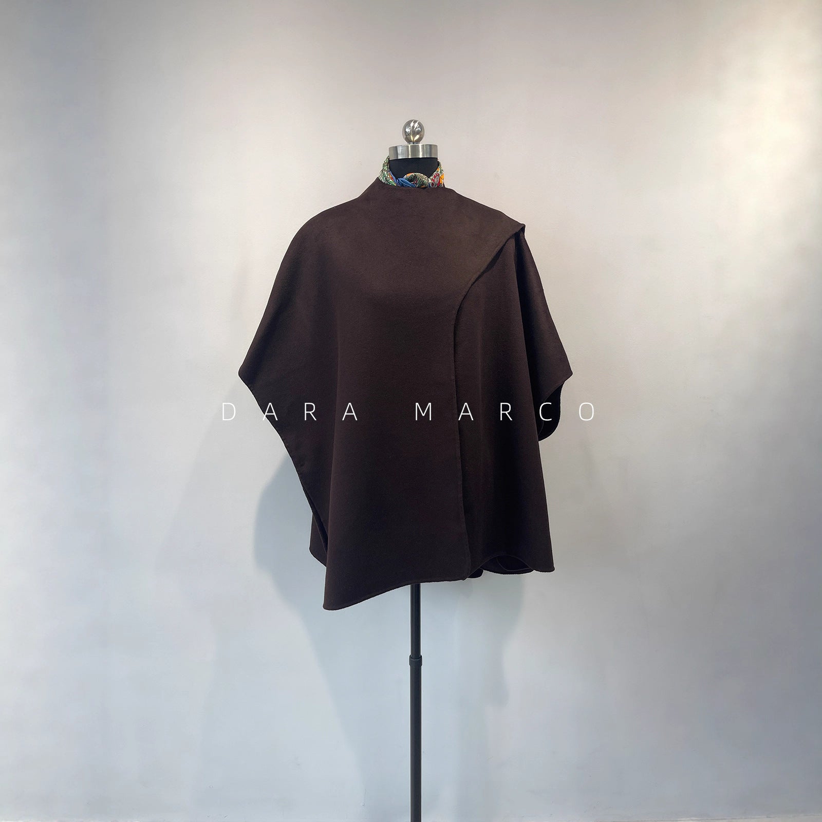 Reversible Wool Cape Coat for Women | Double-Sided Autumn Winter - Sainiya Eco Wear