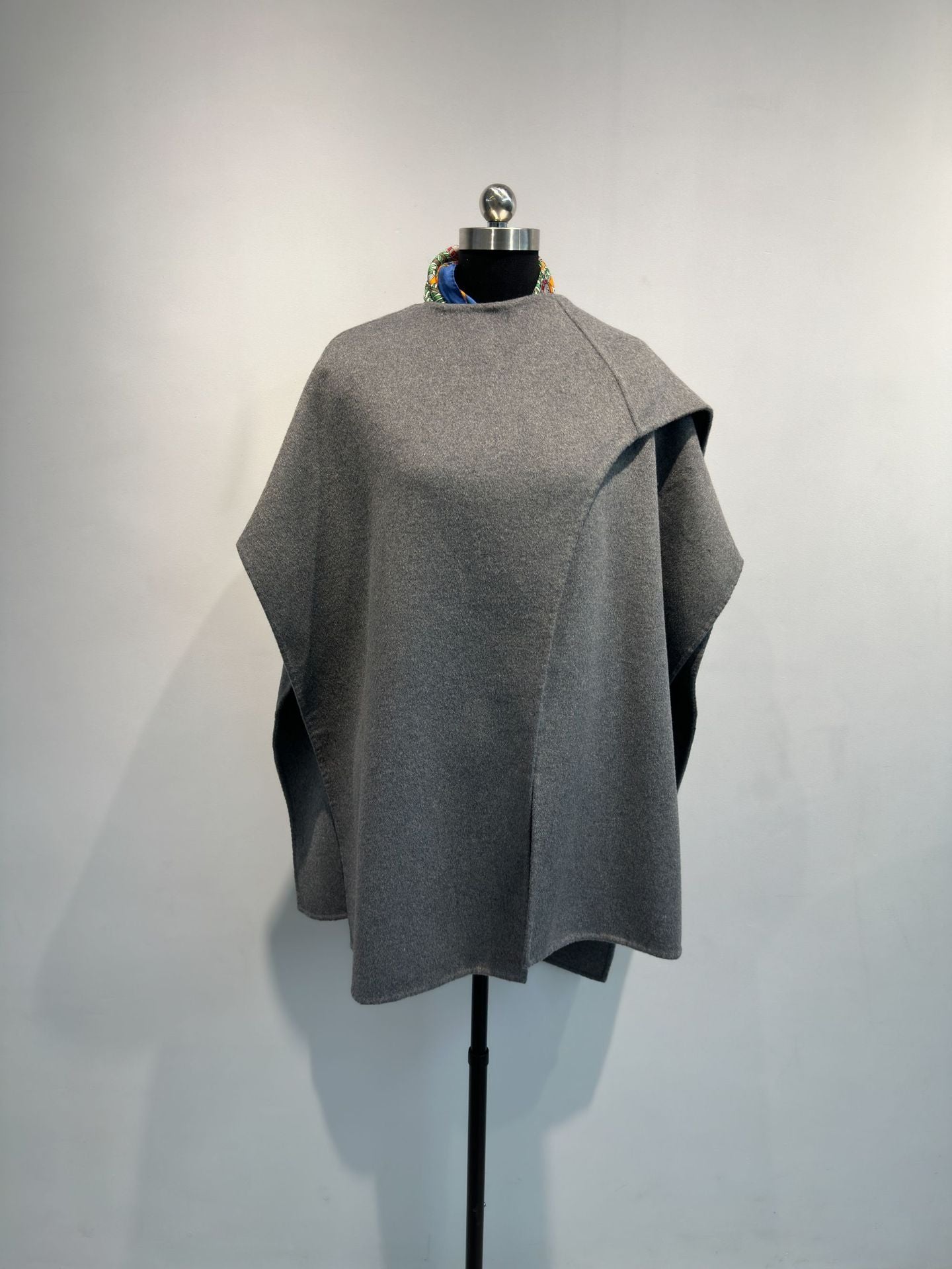 Reversible Wool Cape Coat for Women | Double-Sided Autumn Winter - Sainiya Eco Wear