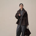 Suri Alpaca Wool Short Coat for Women | Lightweight Luxury Winter Warmth - Sainiya Eco Wear
