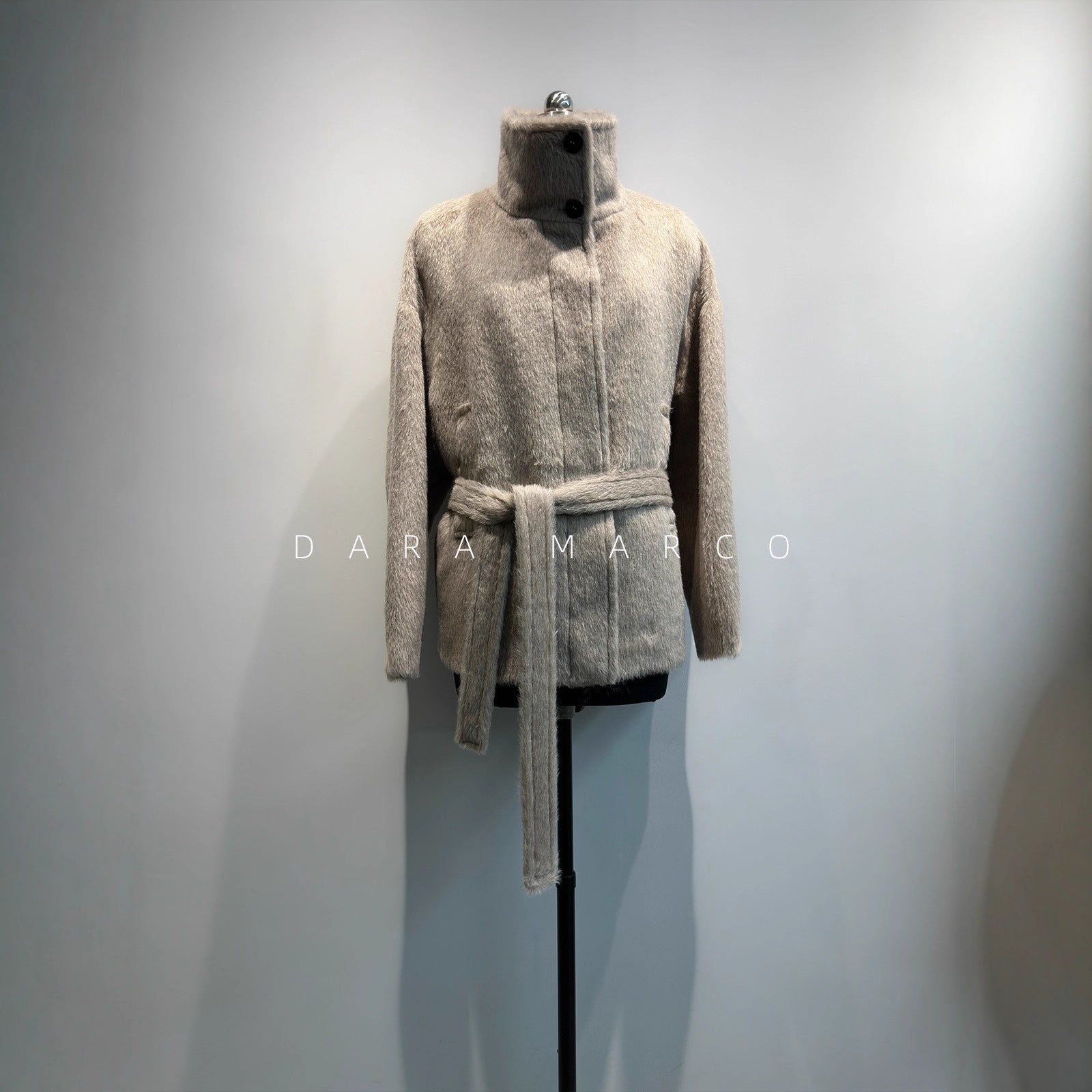 Suri Alpaca Wool Short Coat for Women | Lightweight Luxury Winter Warmth - Sainiya Eco Wear