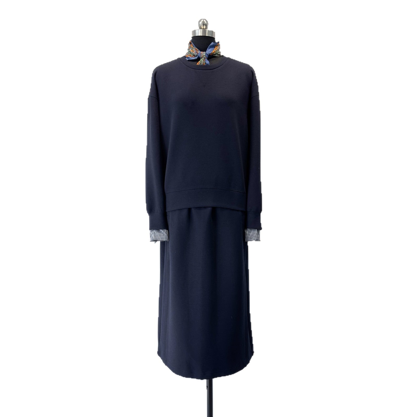 women wool blend two-piece set