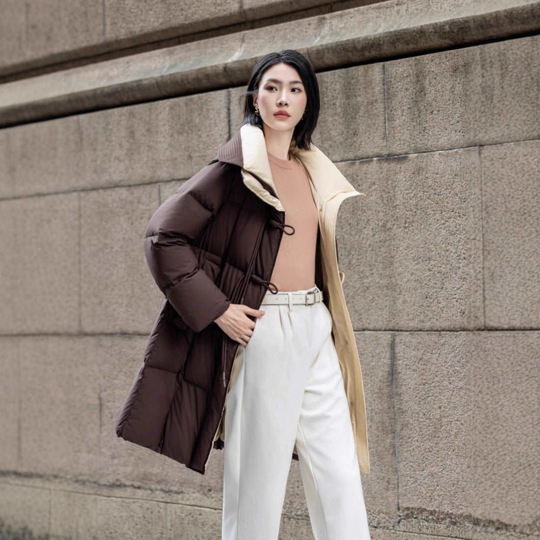 women goose down long winter coat