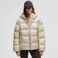 White Duck Down Jacket – Cloud-Light 900FP Winter Hoodie Coat - Sainiya Eco Wear