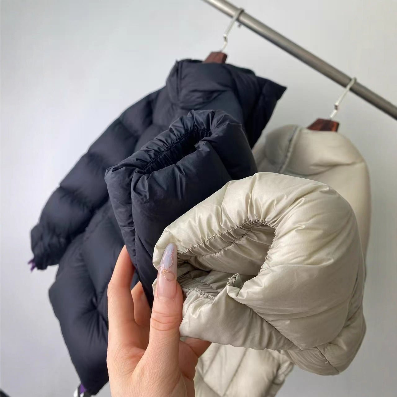 White Duck Down Jacket – Cloud-Light 900FP Winter Hoodie Coat - Sainiya Eco Wear