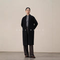 Women Long Double-Sided Cashmere Coat | Relaxed Robe Style Winter - Sainiya Eco Wear