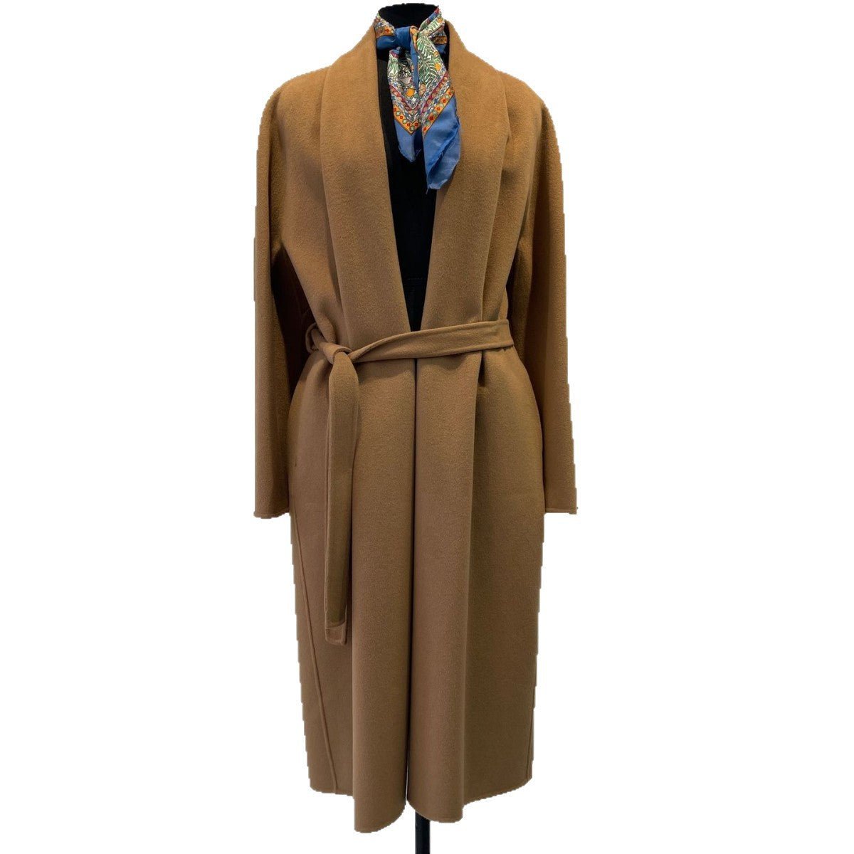 Women Long Double-Sided Cashmere Coat | Relaxed Robe Style Winter - Sainiya Eco Wear