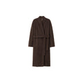Women Wool Bathrobe Coat | Long Tie Waist Australian Wool Overcoat - Sainiya Eco Wear