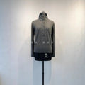 women wool half zip hooded sweater