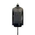 women wool half zip hooded sweater
