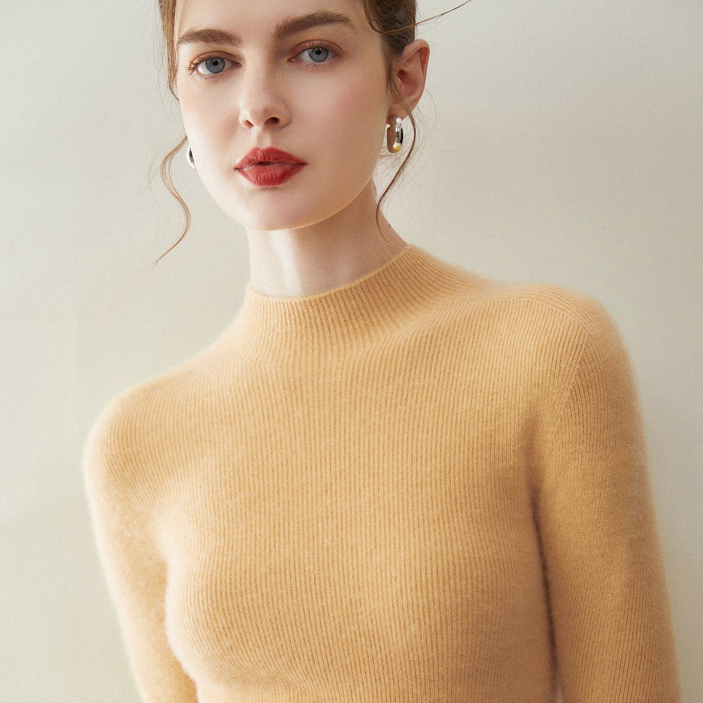 baby cashmere rib knit sweater