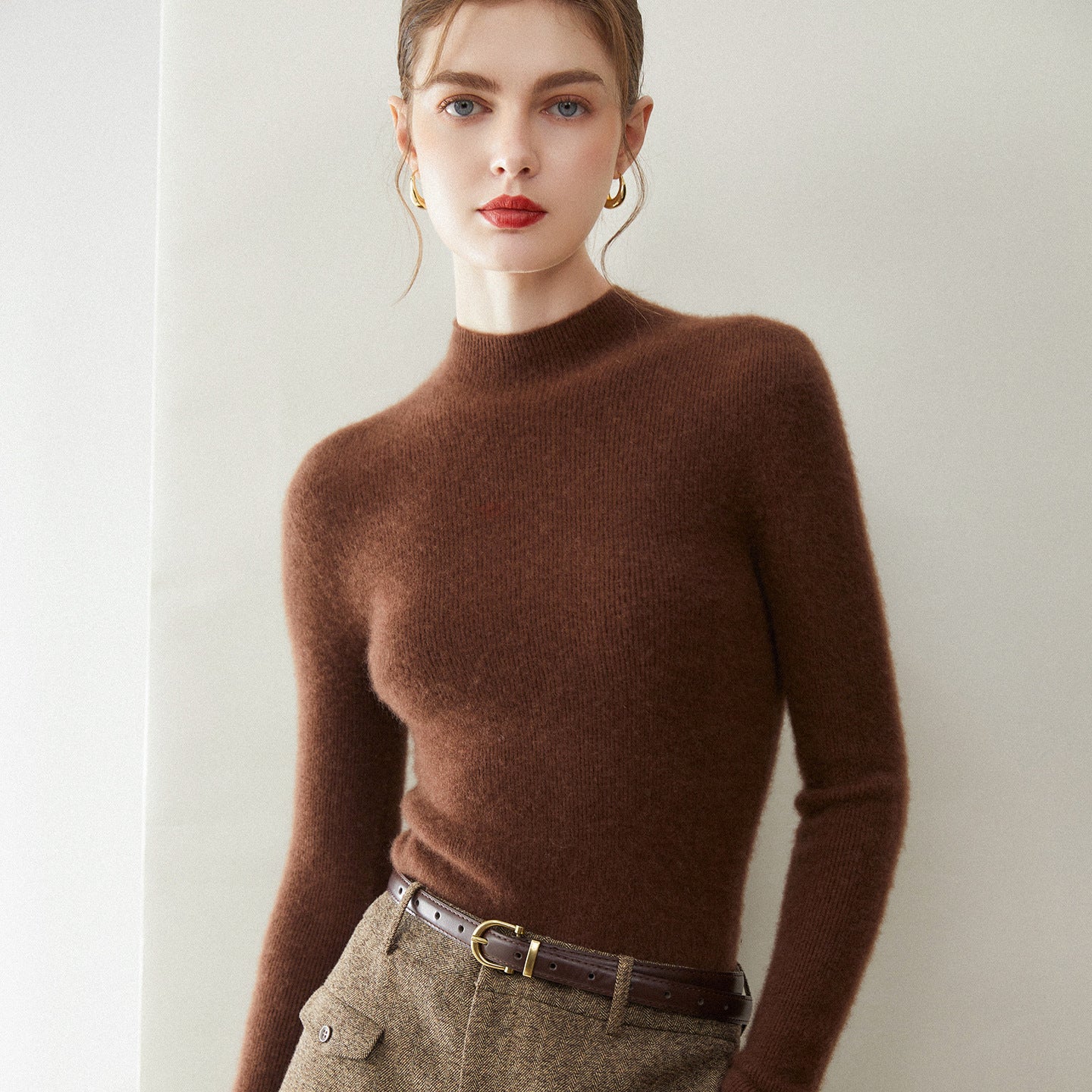 baby cashmere rib knit sweater