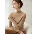 Women’s Baby Cashmere Slim Rib-Knit Sweater - Sainiya Eco Wear