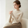 Women’s Baby Cashmere Slim Rib-Knit Sweater - Sainiya Eco Wear
