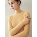 Women’s Baby Cashmere Slim Rib-Knit Sweater - Sainiya Eco Wear