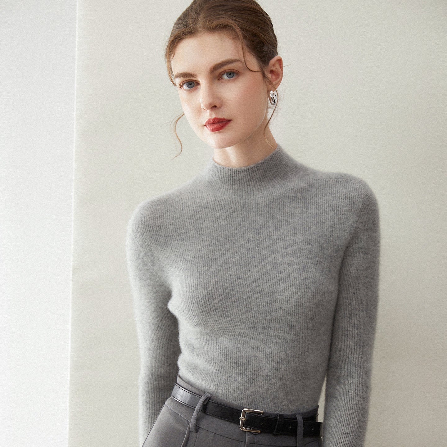 baby cashmere rib knit sweater