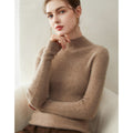 Women’s Baby Cashmere Slim Rib-Knit Sweater - Sainiya Eco Wear