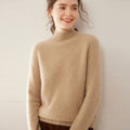 Women’s Heavyweight Pure Cashmere Half-Turtleneck Sweater - Sainiya Eco Wear