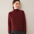 Women’s Heavyweight Pure Cashmere Half-Turtleneck Sweater - Sainiya Eco Wear