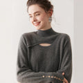 Cashmere half turtleneck sweater