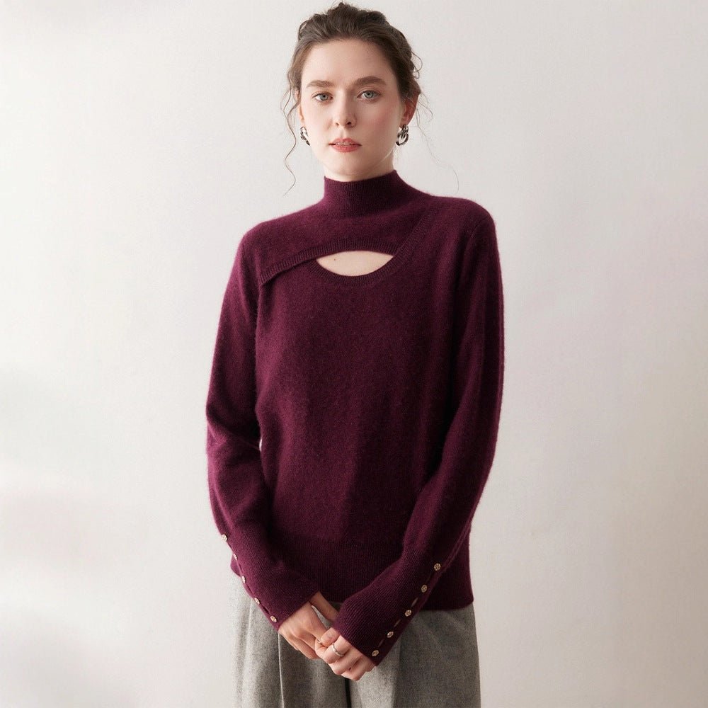 Cashmere half turtleneck sweater