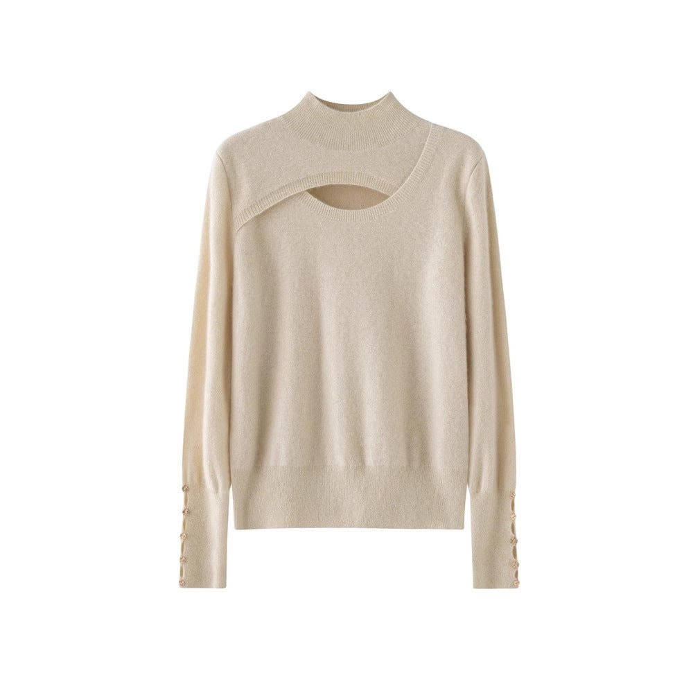 Cashmere half turtleneck sweater
