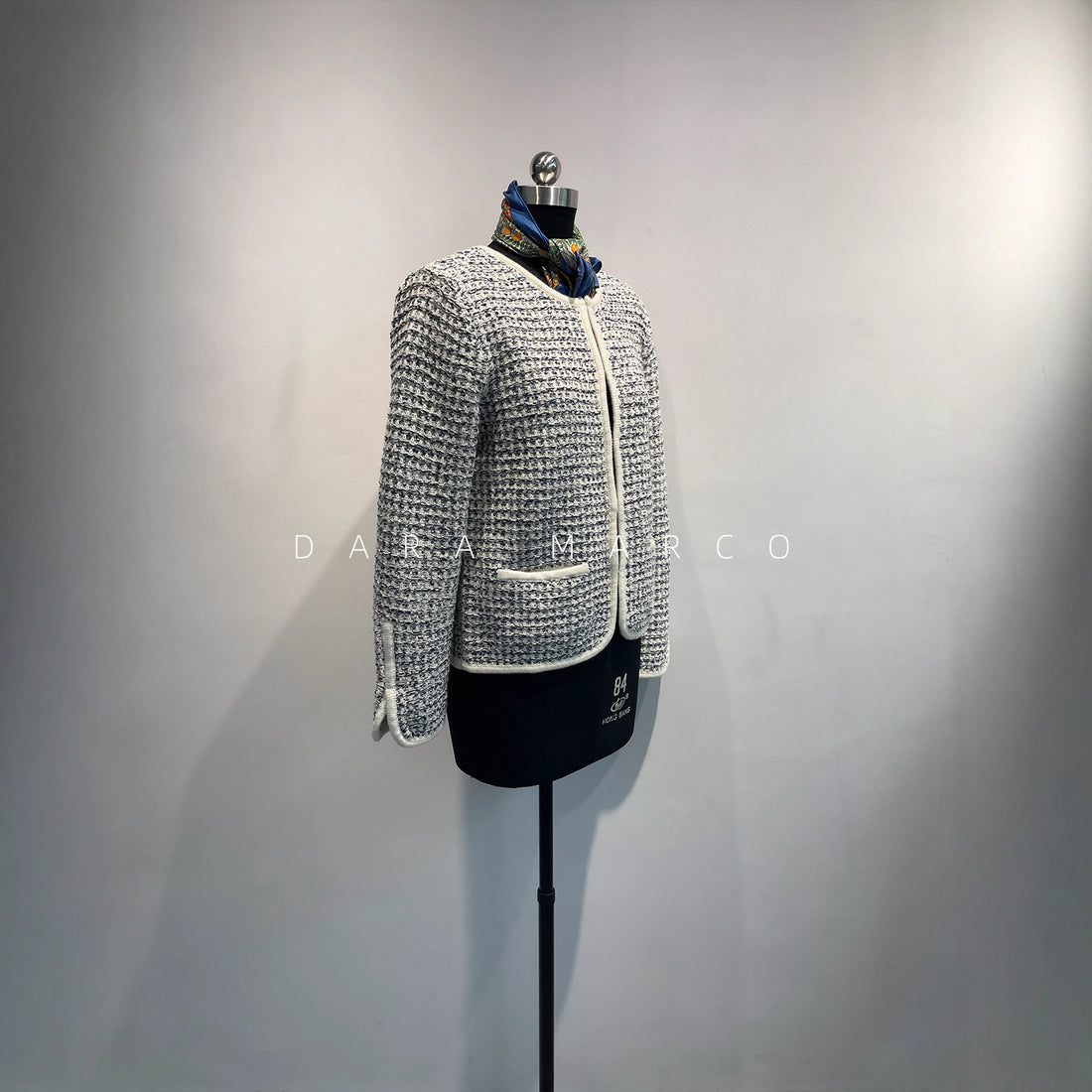 Wool Blend Short Tweed Jacket Women | Elegant Early Autumn Style - Sainiya Eco Wear