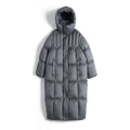Long Hooded Down Jacket for Women | 90% Duck Down, Thick & Warm - Sainiya Eco Wear