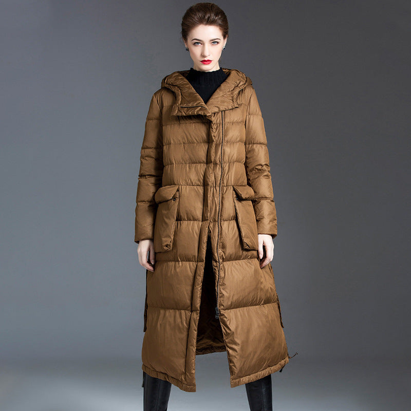 Women’s Mid-Length Hooded Down Coat