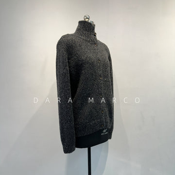 Premium Wool Coat – French Short Cigarette Collar One-Button Jacket