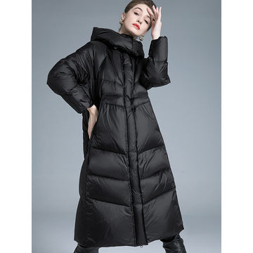 Women’s Long Hooded Down Winter Coat