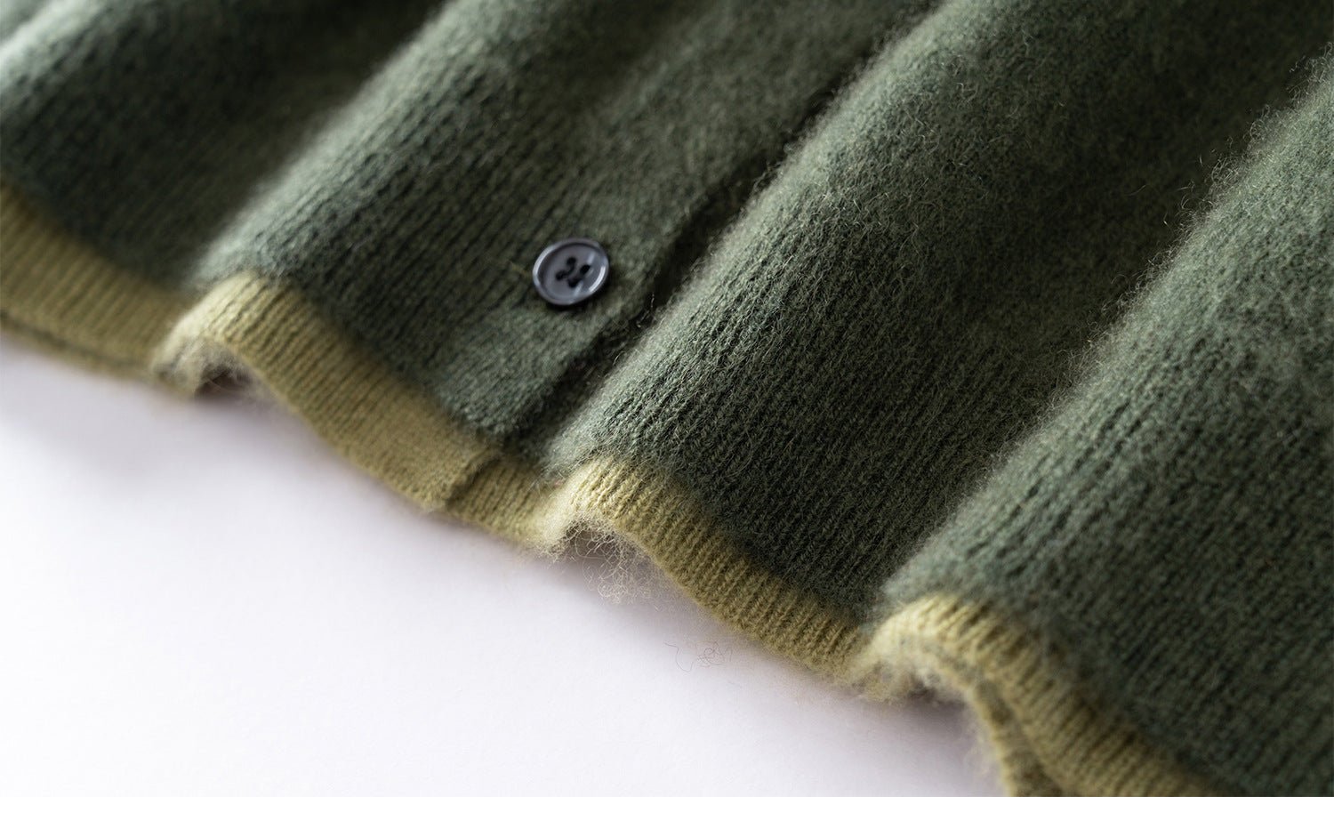 SoftKnit — Women’s Round Neck Color-Block Faux Two-Piece Cashmere Cardigan - Sainiya Eco Wear