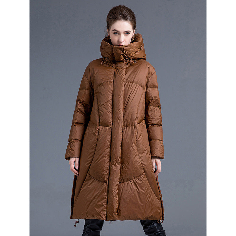 Women’s Mid-Length Hooded Down Coat