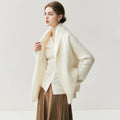 Lux Cashmere Coat~Belted Turn-Down Collar Soft Bathrobe Cardigan - Sainiya Eco Wear