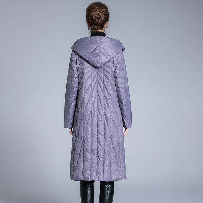 Women's Slim Warm Hooded Down Coat