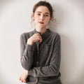 SoftKnit — Women’s 100% Pure Cashmere Button Cardigan - Sainiya Eco Wear
