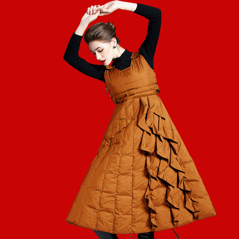 Winter Women’s Mid-Length Ultra-Warm 90% Duck Down Jacket