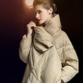 Oversized Warm Down Jacket for Women | Thickened 90% Duck Down Coat - Sainiya Eco Wear