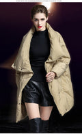 Oversized Warm Down Jacket for Women | Thickened 90% Duck Down Coat - Sainiya Eco Wear