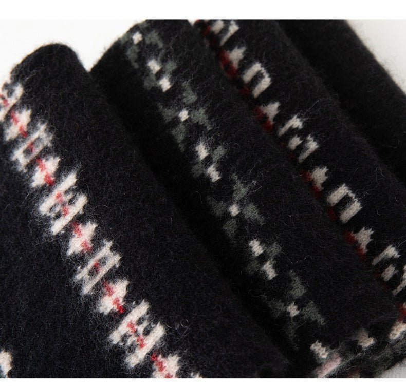 Fair Isle Cashmere Cardigan — Soft, Warm & Nordic-Inspired Knit - Sainiya Eco Wear