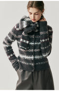 Fair Isle Cashmere Cardigan — Soft, Warm & Nordic-Inspired Knit - Sainiya Eco Wear