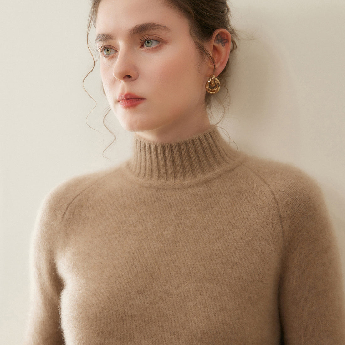 Cashmere Triple-Pile Heavyweight Half-Turtleneck – Ultimate Winter Cloud