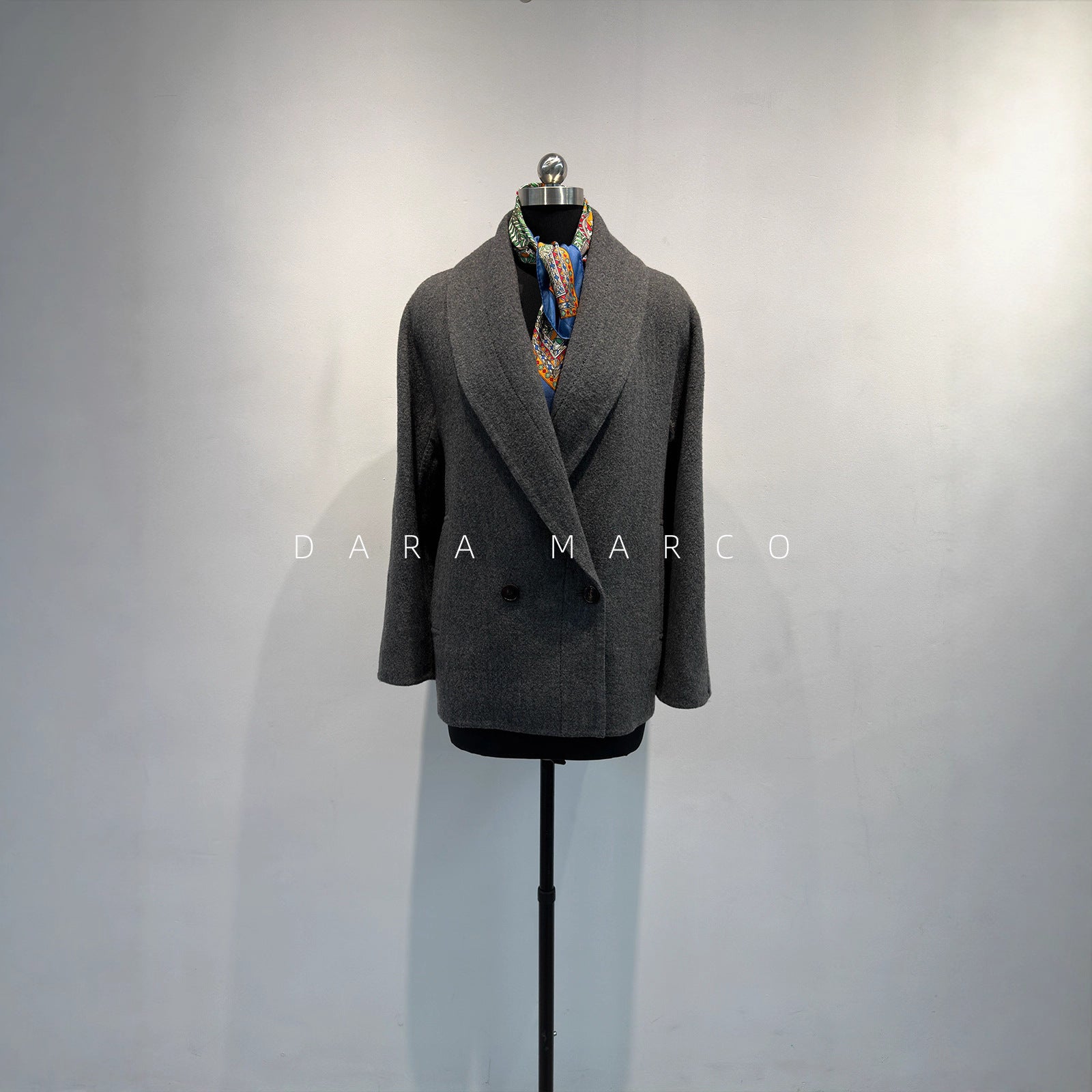 Soft Double-Sided Cashmere Wool Coat – Lightweight Warm Short Jacket